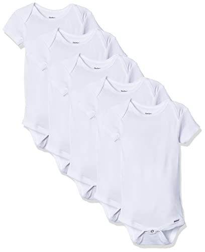 5-Pack Solid Onesies Bodysuits E545