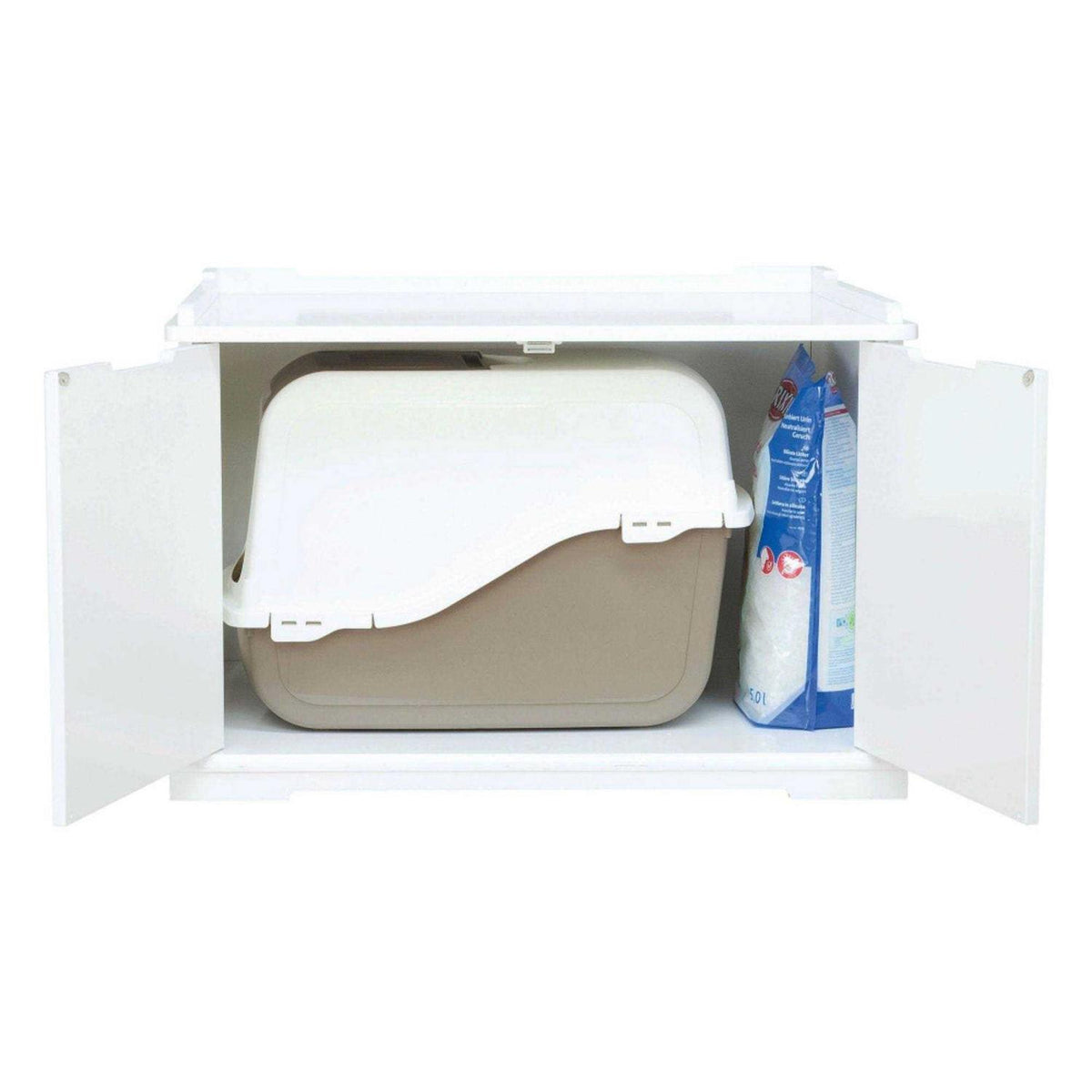 XL Wooden Cat House & Litter Box V943611