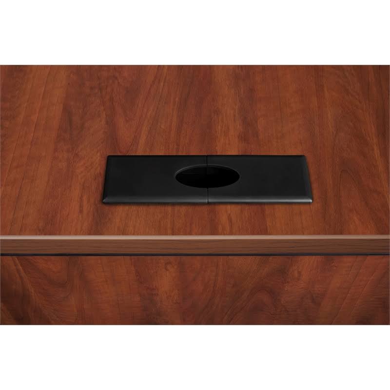 Cherry Single Pedestal U-Desk H443