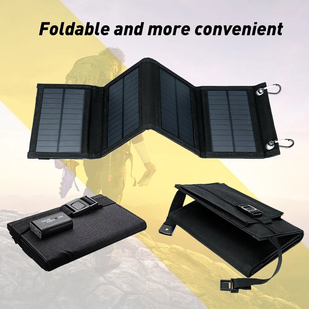 100W 10V Portable Folding Solar Panel Kit Y671