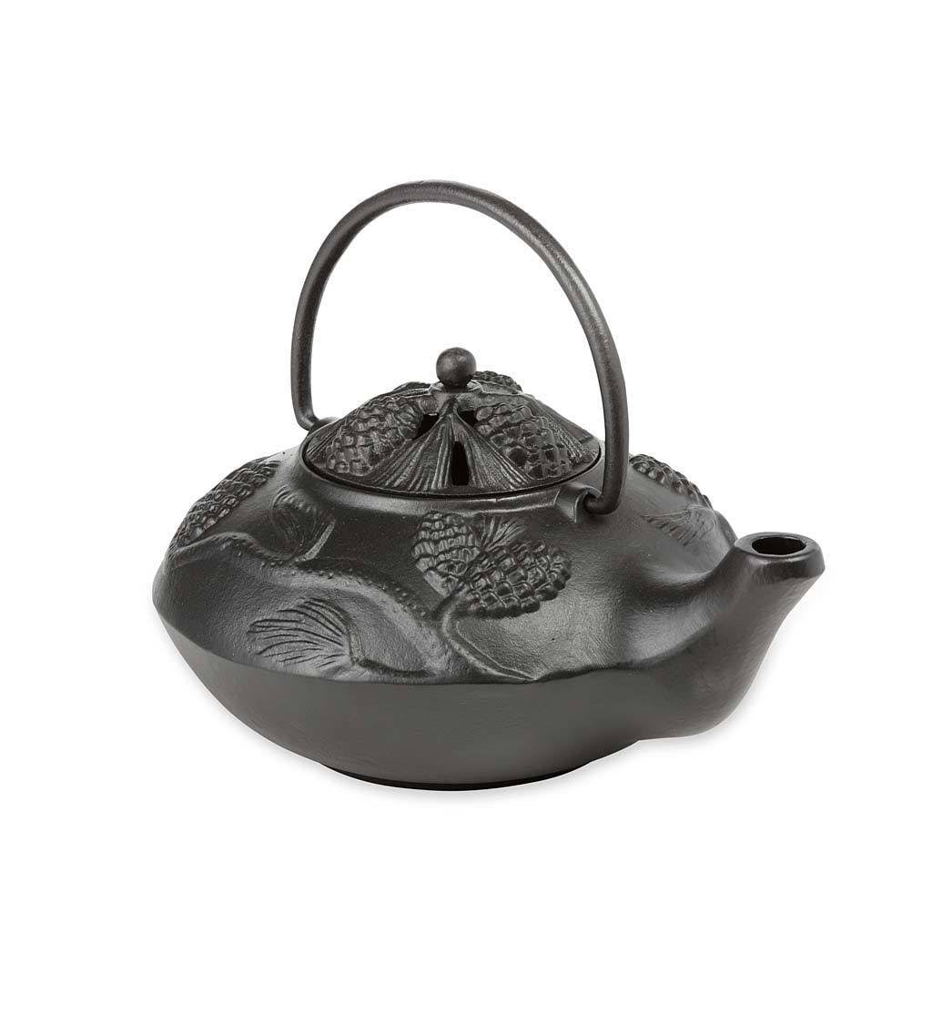 Black Cast Iron Wood Stove Kettle Steamer N13175