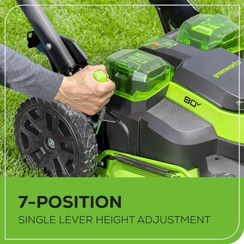 80V 25" Brushless Cordless Self-Propelled Dual Blade Lawn Mower R6715