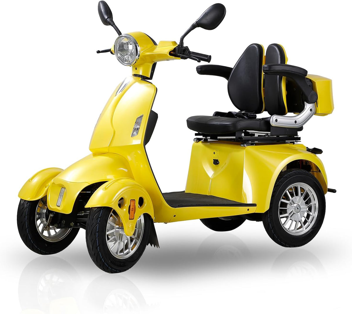 Yellow 4 Wheel Mobility Scooter 500lbs Capacity R503