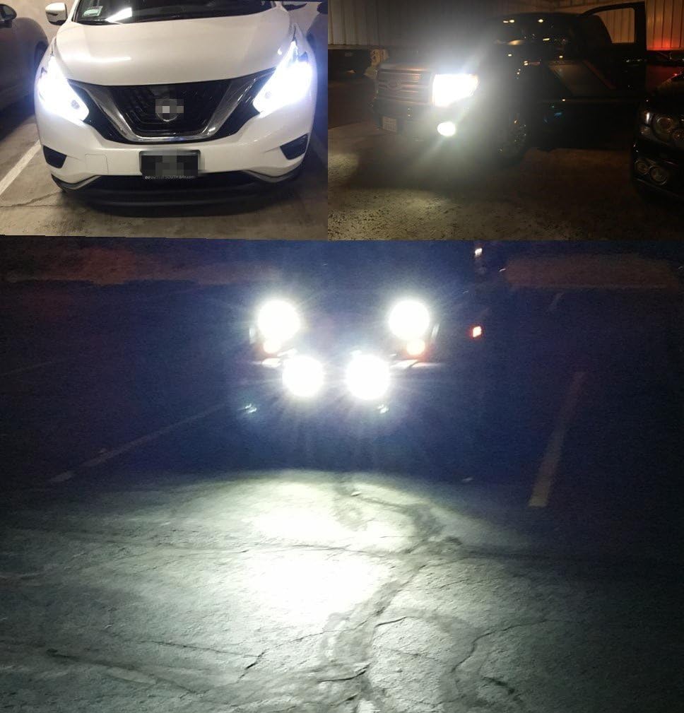 6000K Xenon White 9005 LED Bulbs W180