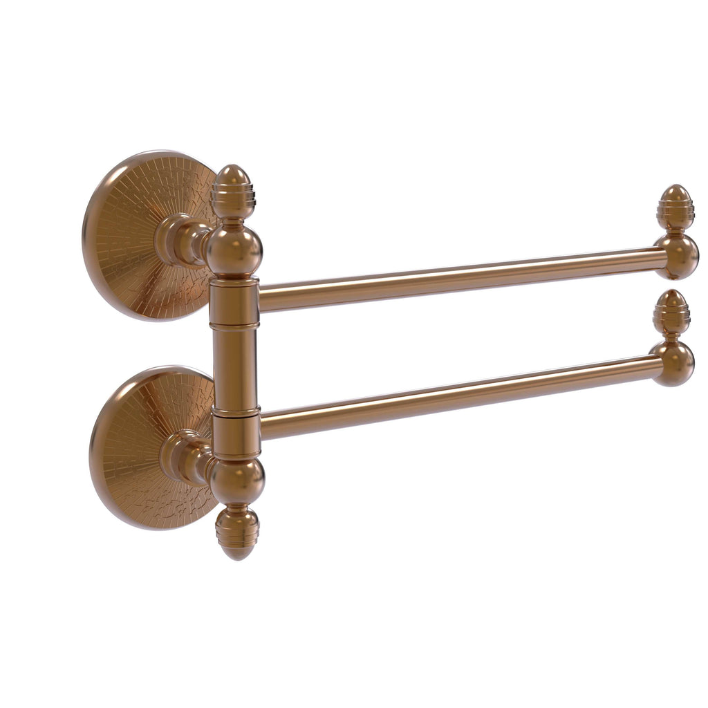 Brushed Bronze 2 Swing Arm Towel Rail D1203