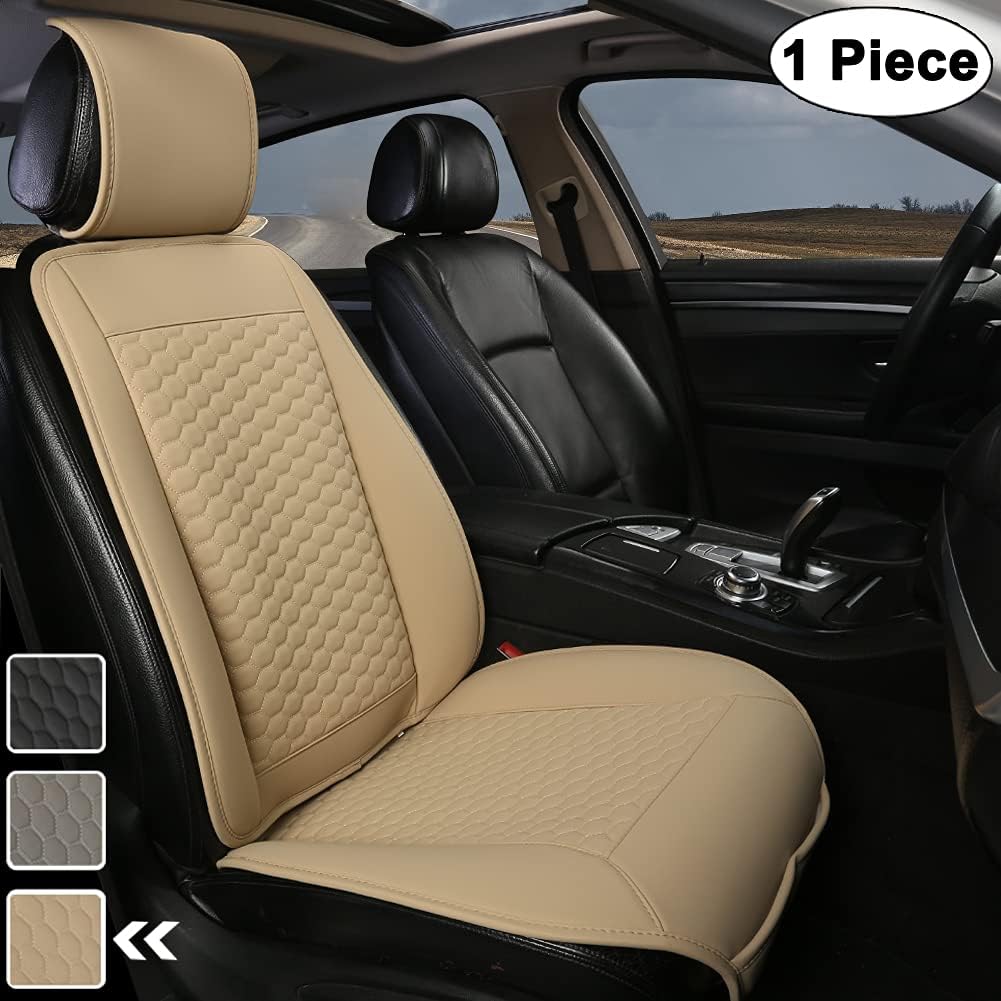 Black Car Seat Covers, 1 Pair with Lumbar Support N31199