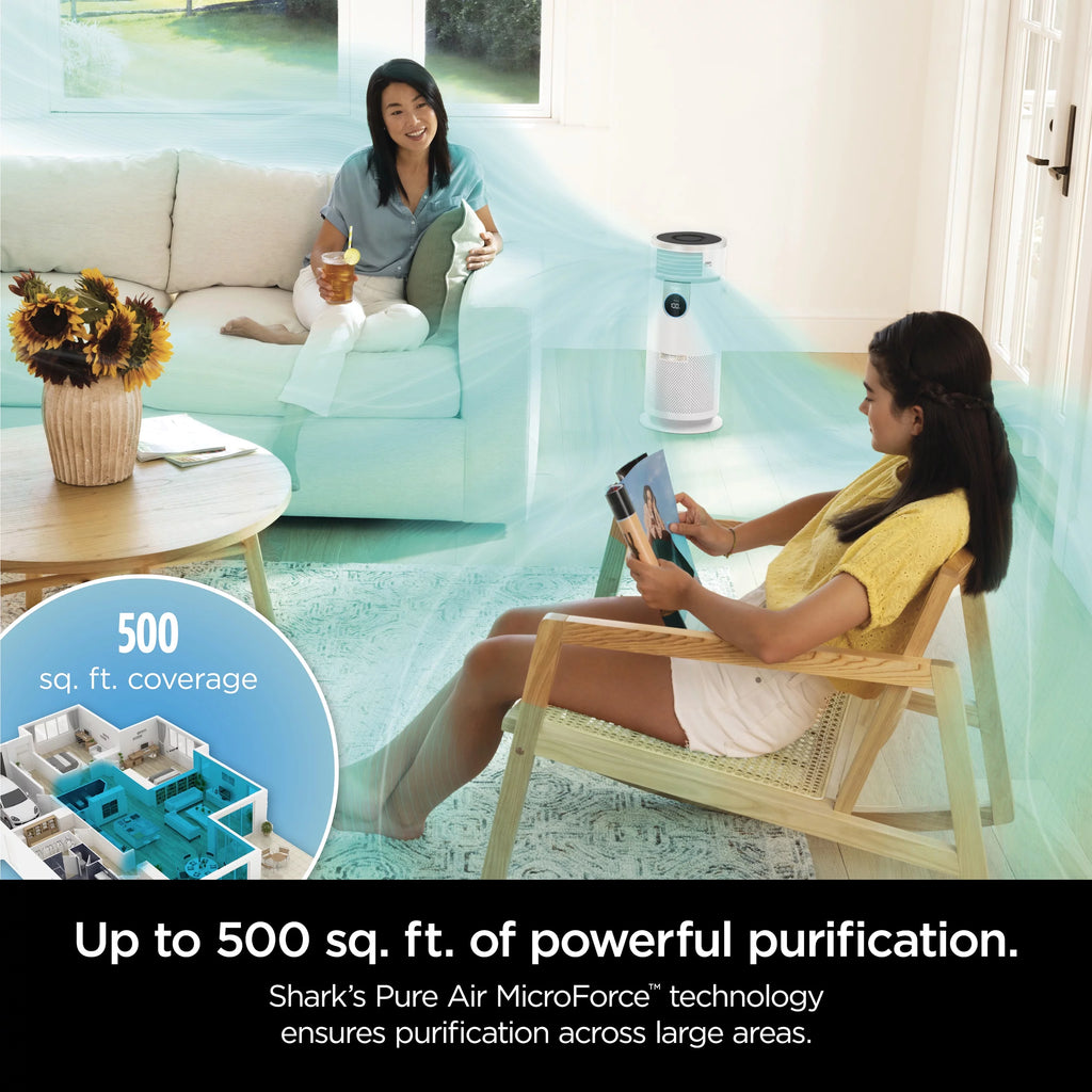3-in-1 Air Purifier, Heater & Fan, HEPA Filter, White L218538