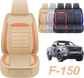Gray Faux Leather Full Set Pickup Truck Seat Covers R8254