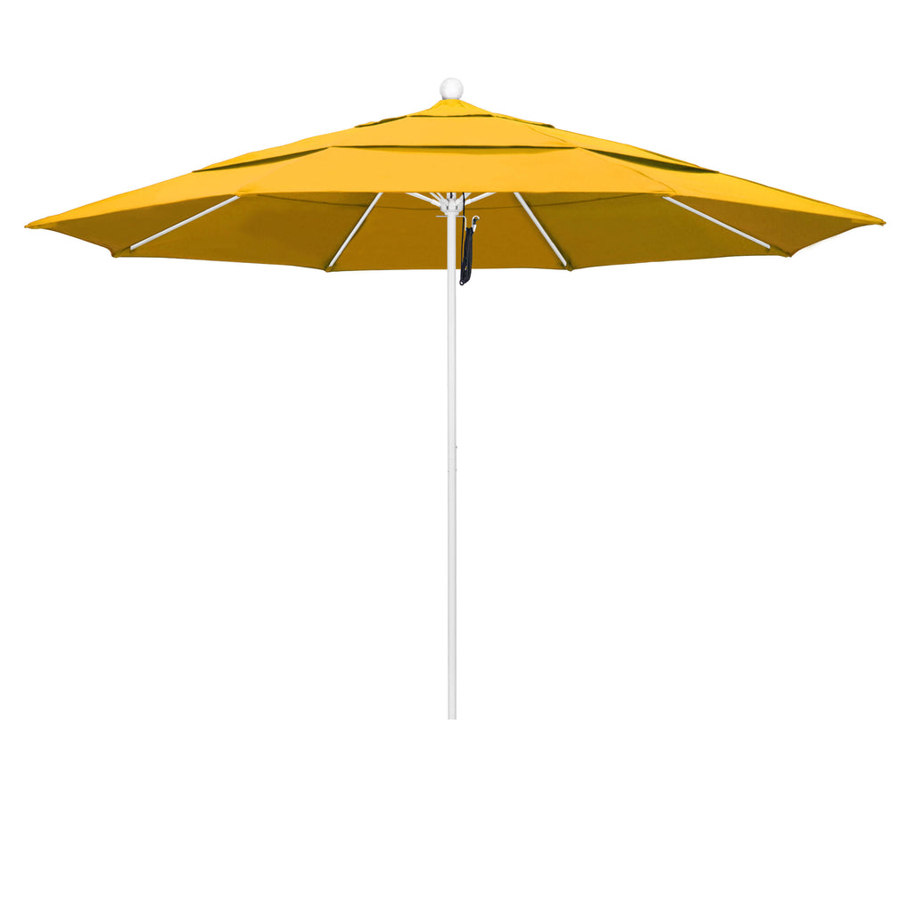 11 ft. Fiberglass White Market Umbrella D10492