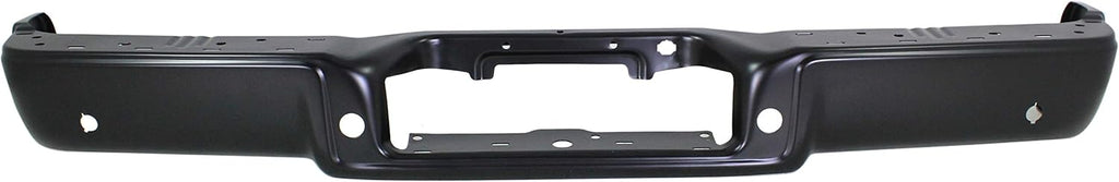 Step Bumper Powdercoated Black Steel with Rear Object Sensor Holes M399264