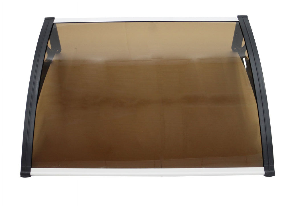 30"*40" Polycarbonate Awning Dark Brown M47658