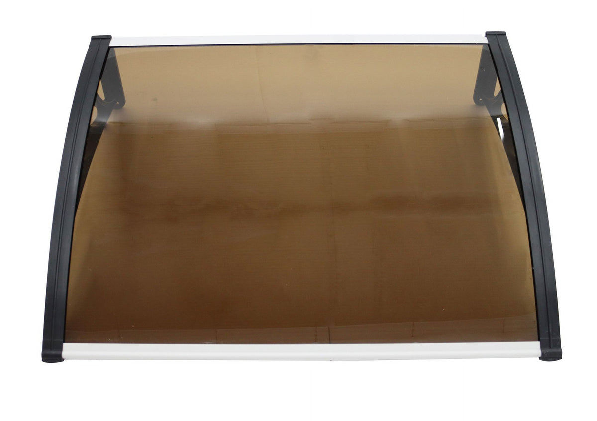 30"*40" Polycarbonate Awning Dark Brown M47658