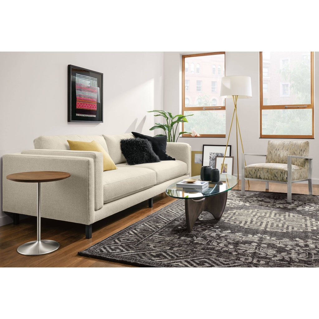 White Round End Table 18 Diameter 22H V85122