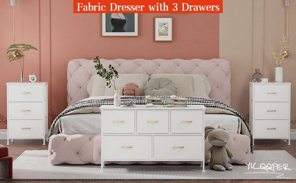 3 Drawer Nightstand G308