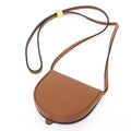 Pre-Owned Heel Pouch Mini Soft Calf Tan Neck Shoulder Crossbody Coin Case O5137