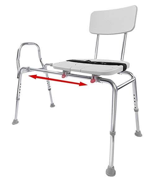 Sliding Transfer Bench with Cut-Out Swivel Seat H29939