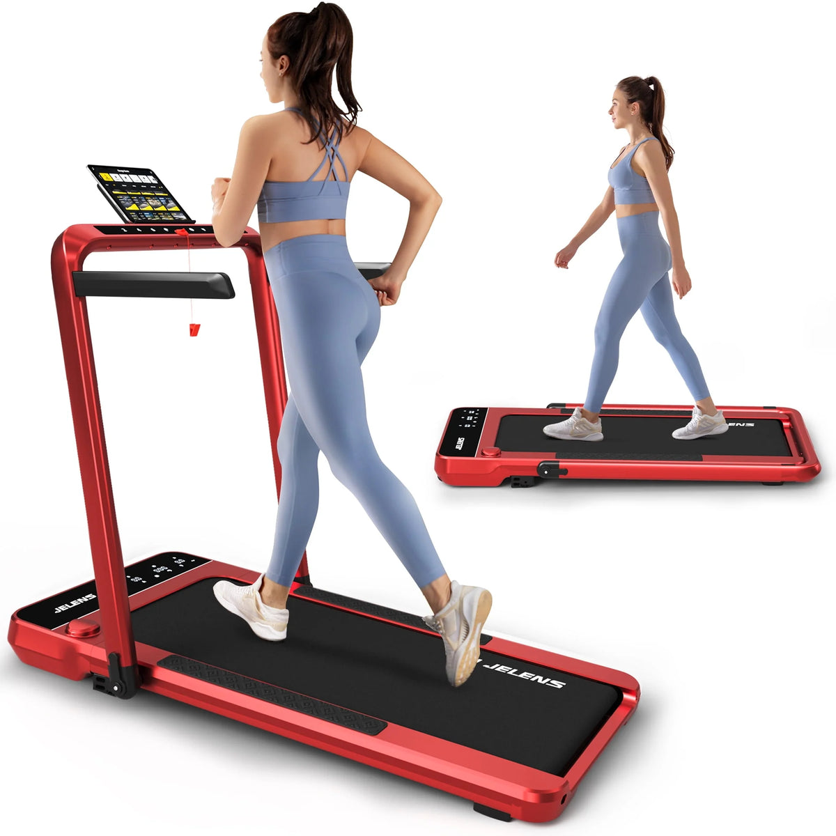 2 in 1 Incline Treadmill Under Desk Walking Pad O337944