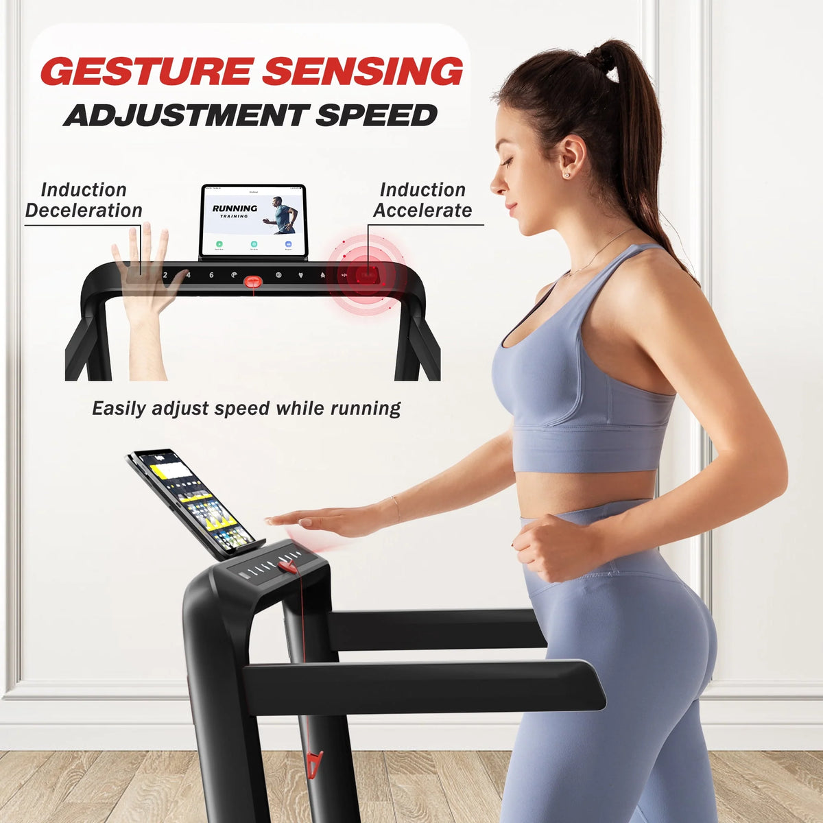 2 in 1 Incline Treadmill Under Desk Walking Pad O337944
