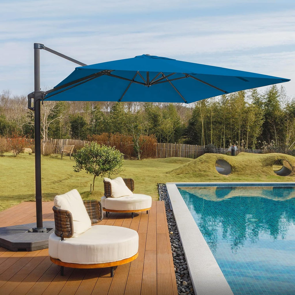 10x10 FT Square Double Top Cantilever Patio Umbrella Z680783