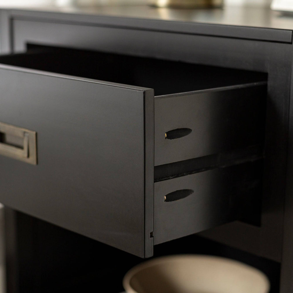 Walnut 1-Drawer Nightstand T1369
