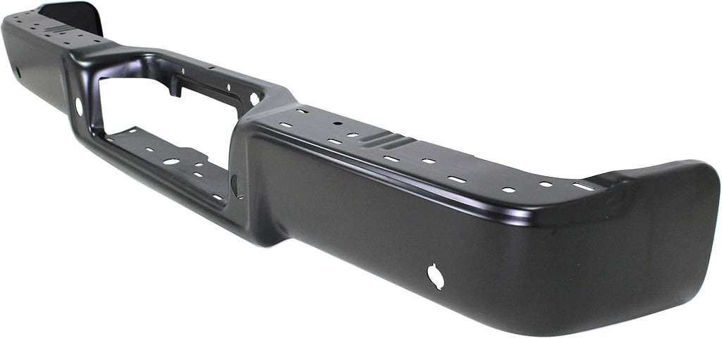 Step Bumper Powdercoated Black Steel with Rear Object Sensor Holes M399264