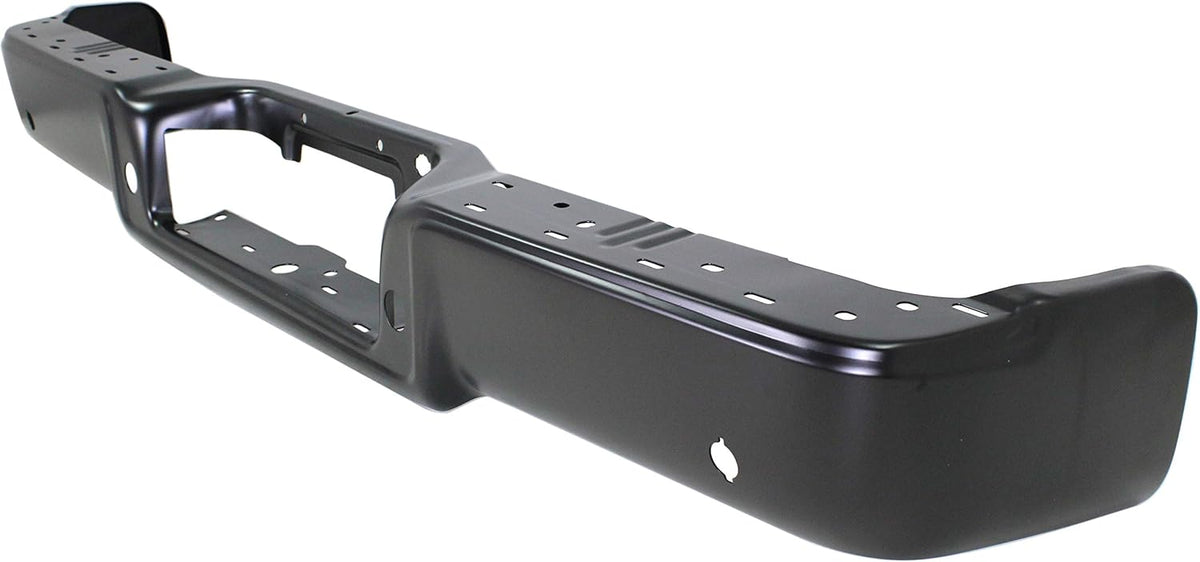 Step Bumper Powdercoated Black Steel with Rear Object Sensor Holes M399264