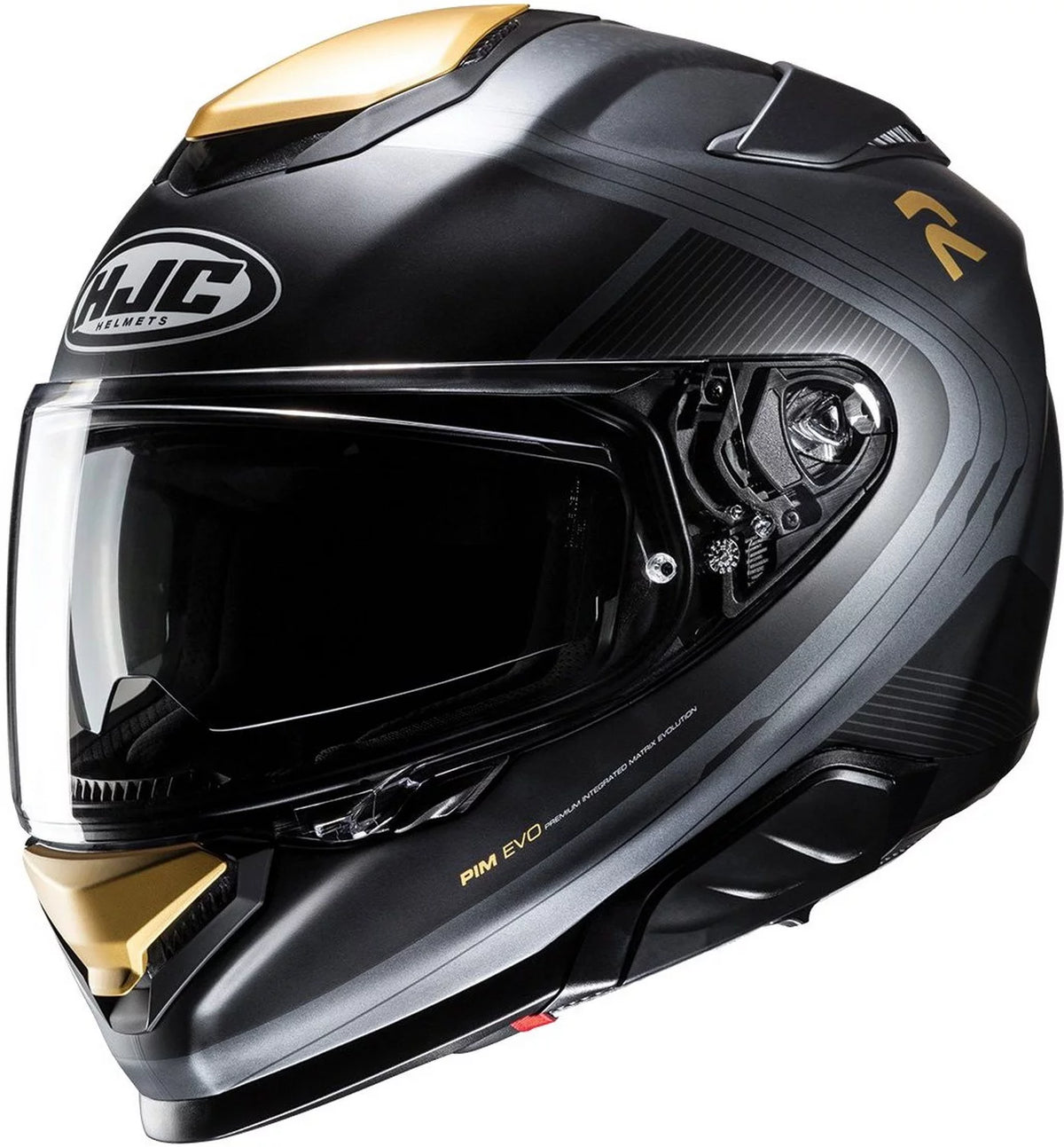 Motorcycle Helmet Gray/Gold MD T59296