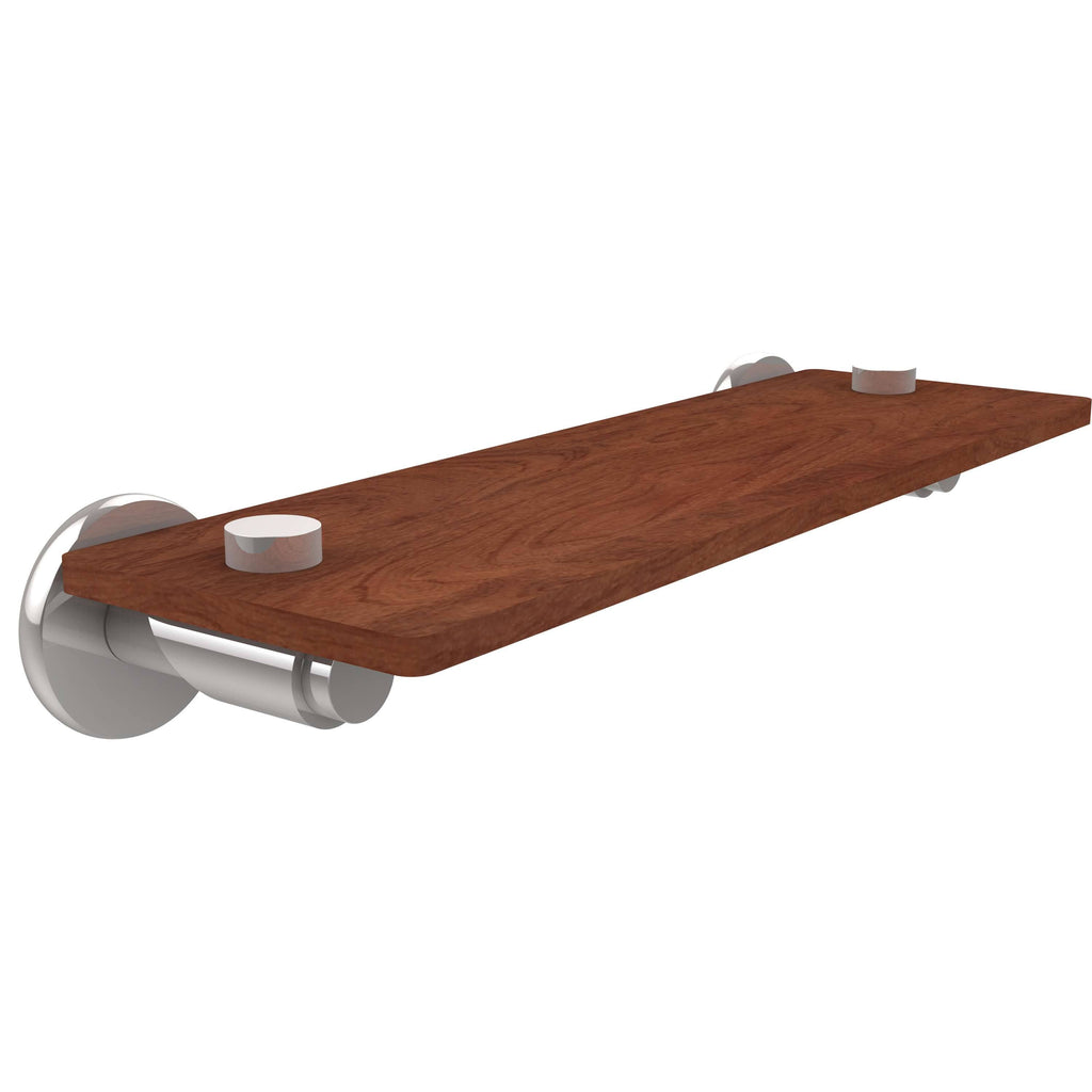 Polished Chrome Solid Ironwood Shelf W326