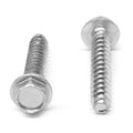 1/4 Thread Rolling Screw Hex Washer Head Zinc Plated P6108