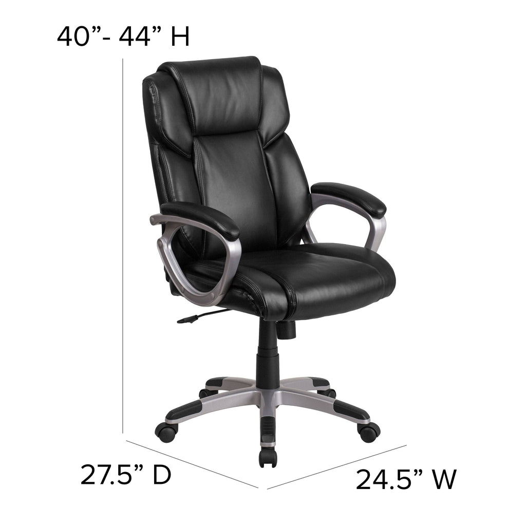 Black LeatherSoft Executive Swivel Office Chair R5921