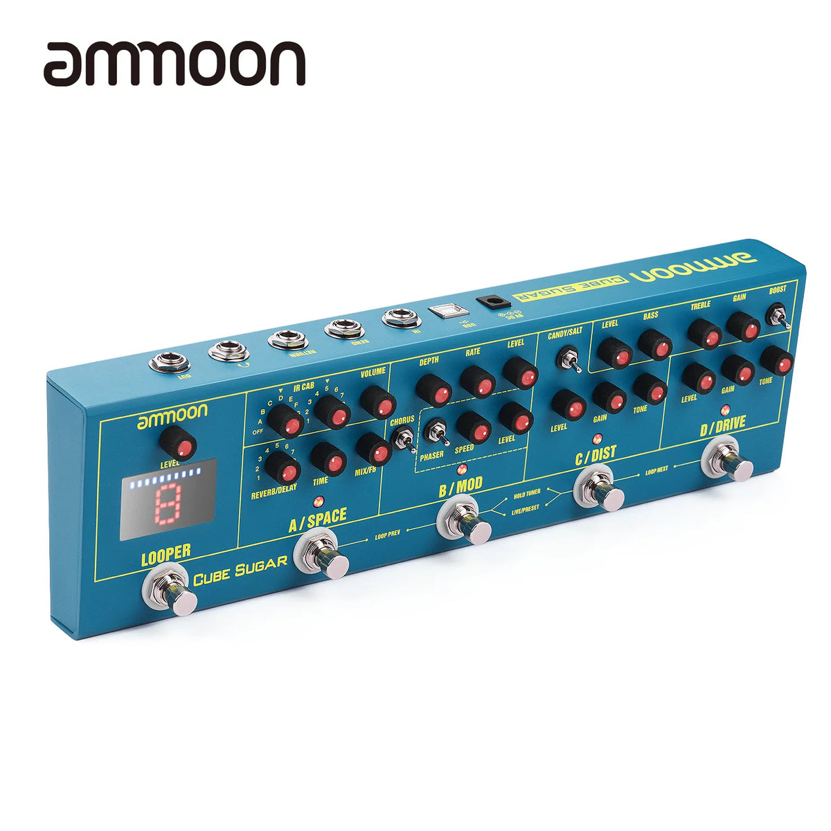 Combined Effects Pedal with Built-in Tuner T480943