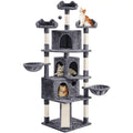 Dark Gray Cat Tree with Condos K1211