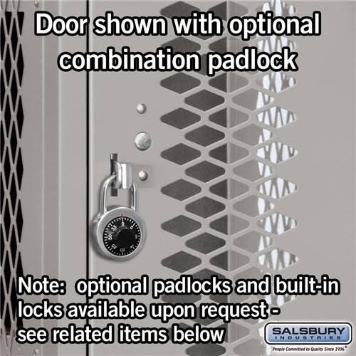 12-in Wide Four Tier Vented Metal Locker C65657