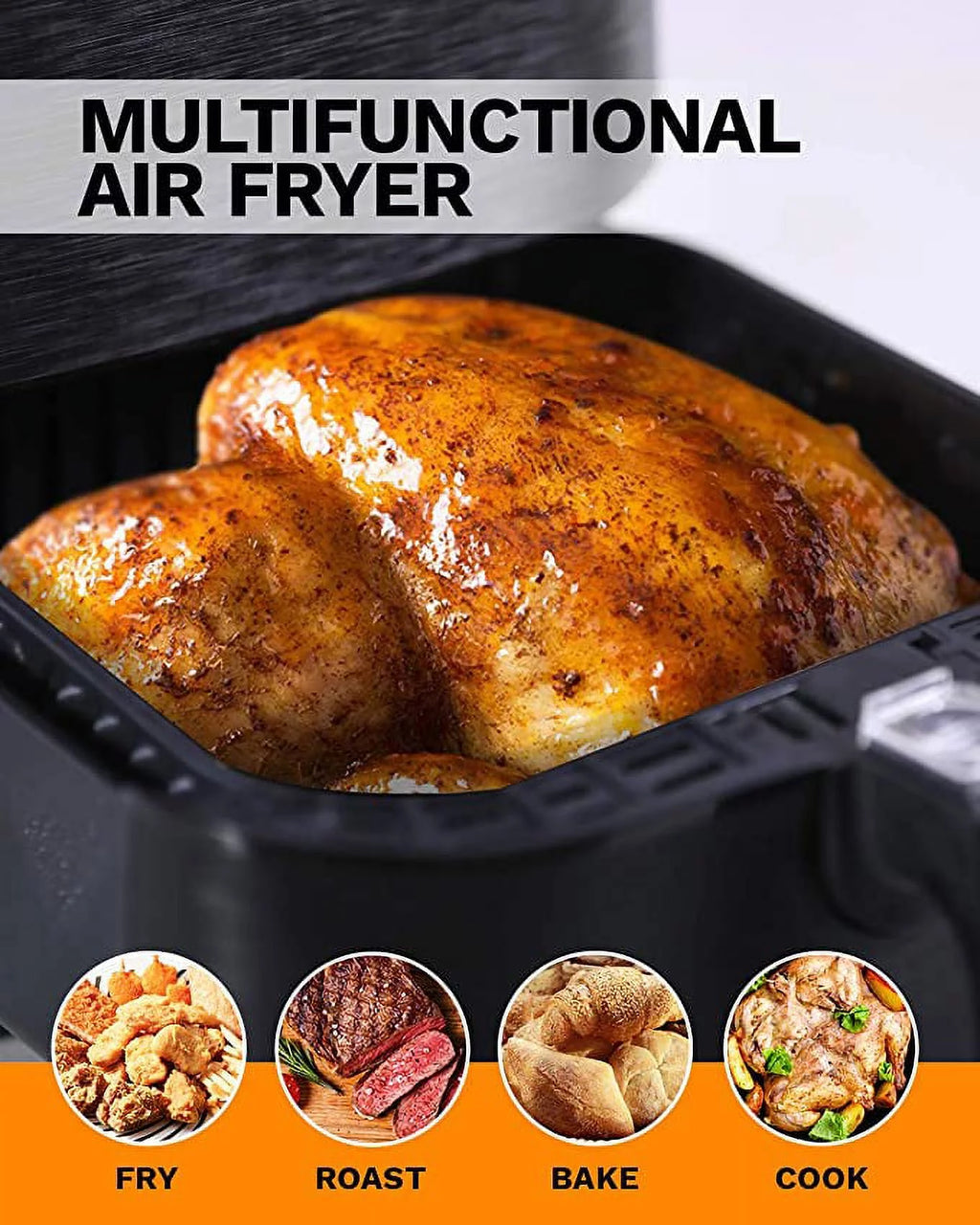 5.8 Quart 1700-Watt Electric Air Fryer with Nonstick Basket F26236