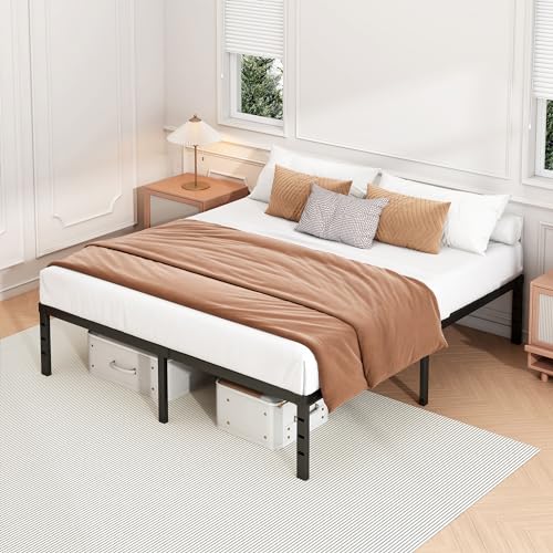 14 Inch Twin Size Metal Platform Bed Frame with Under Bed Storage L501828