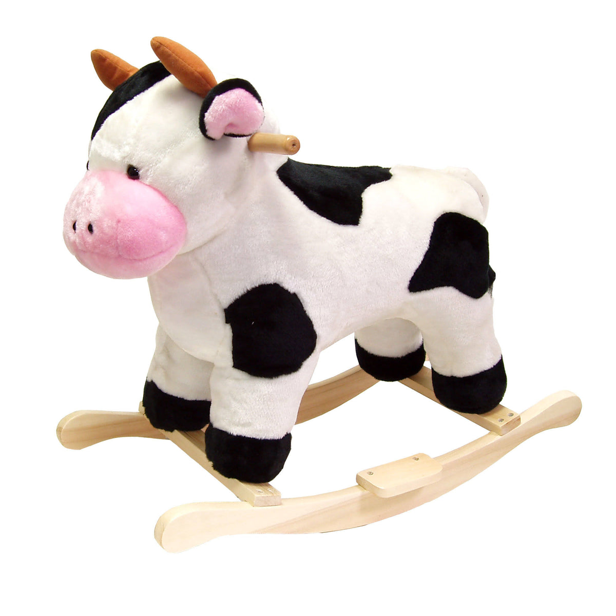 Black White Cow Plush Rocking Animal N893