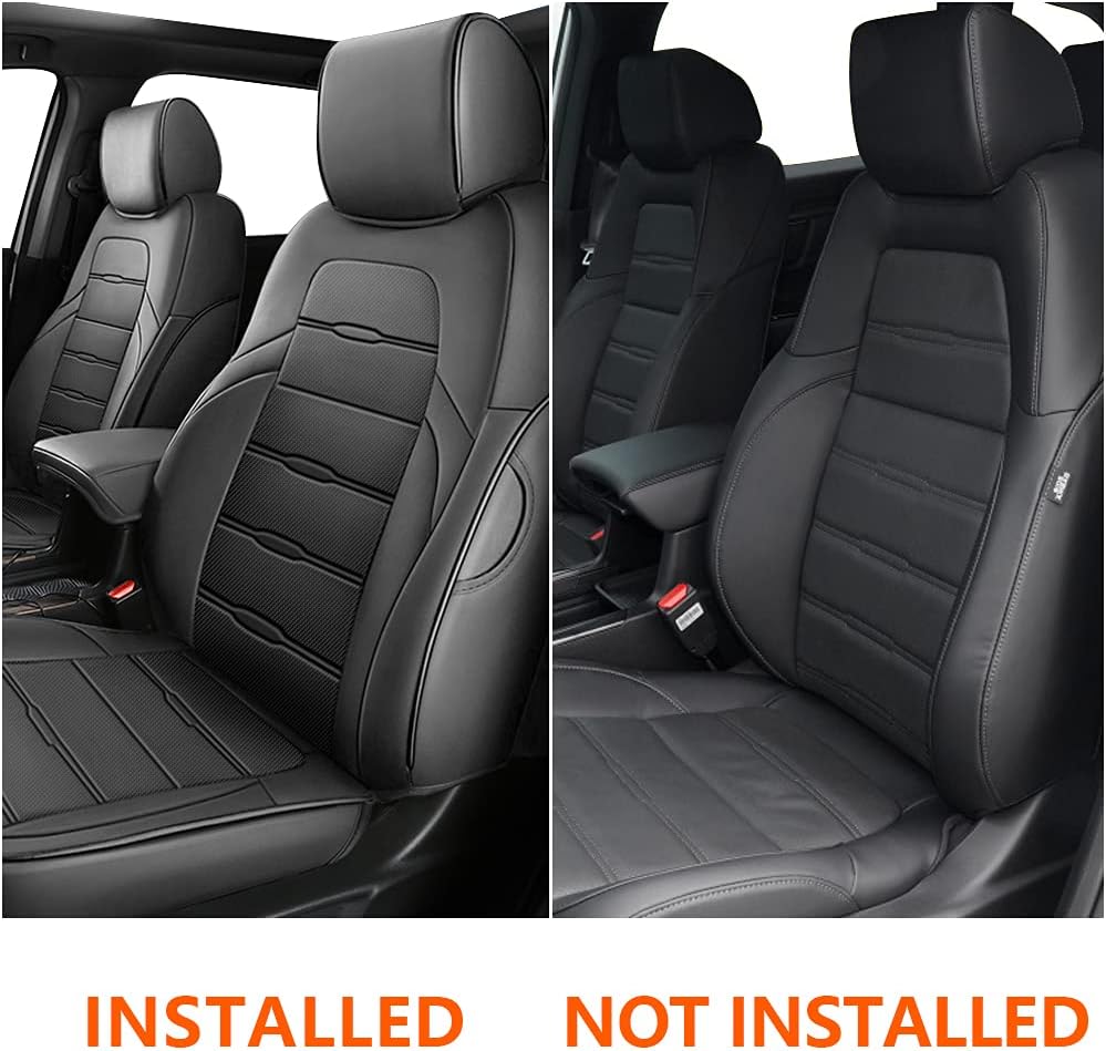 Faux Leather Car Seat Covers Full Set for 2017 2022 CRV R56511