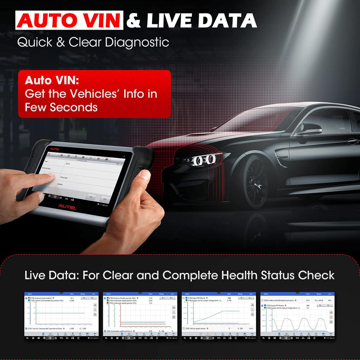 2022 Auto Scanner with All System Diagnostic & 25+ Services M5111