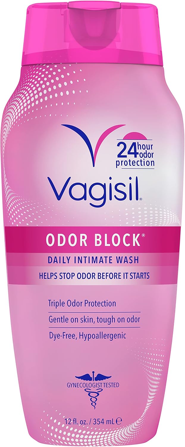 Odor Eliminating Vaginal Gel, 4ct (0.07oz) & Feminine Wash, 12 oz B95472
