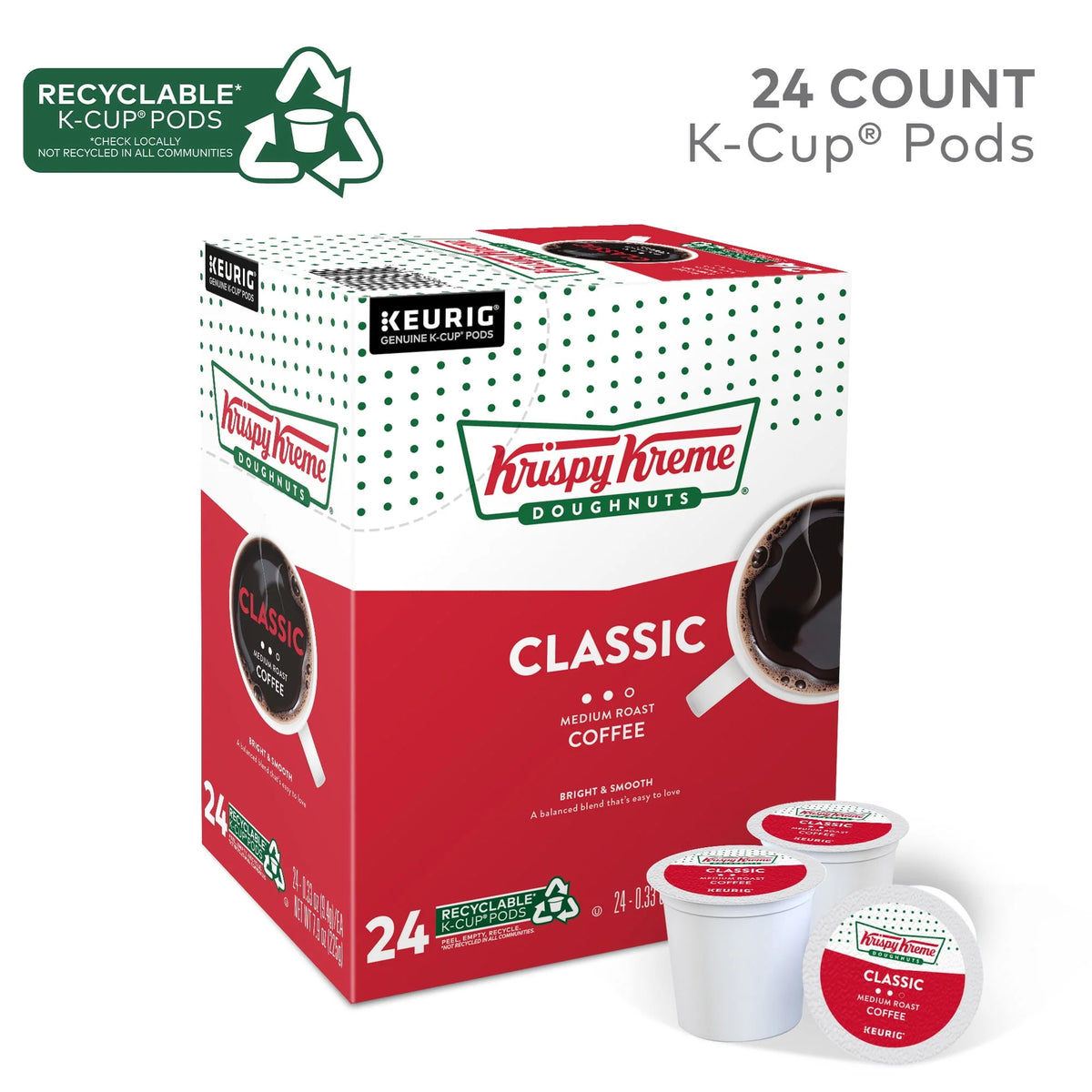 Medium Roast Coffee K-Cup Pods 24 Count F289446