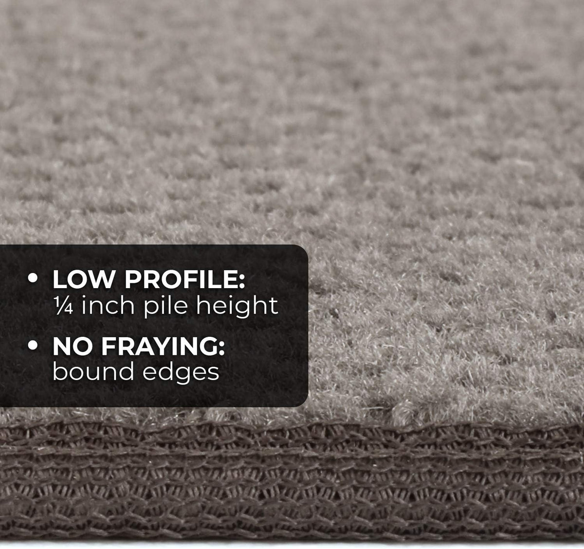 Gray Skid-Resistant Carpet Runner 8 Feet X 27 Inches I551492