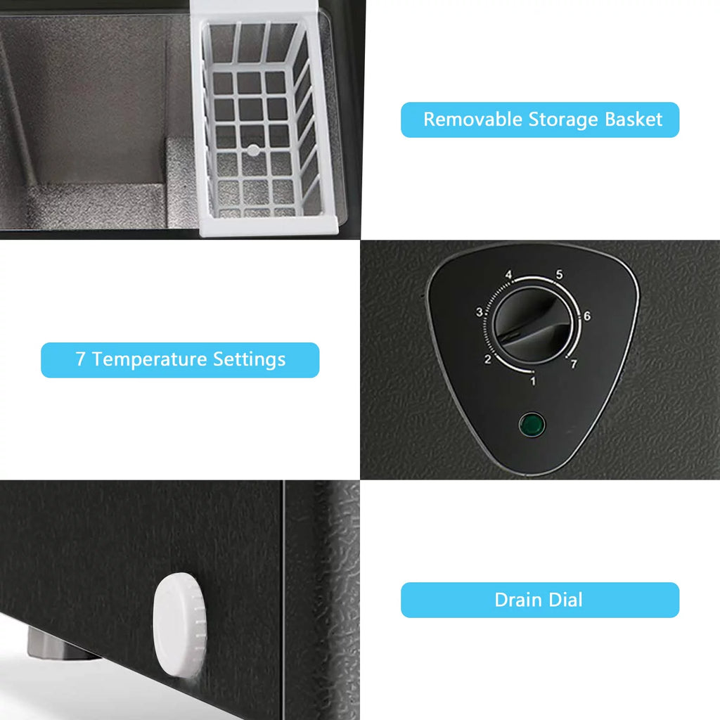 3.5 Cubic Chest Freezer with Removable Storage Basket V88721