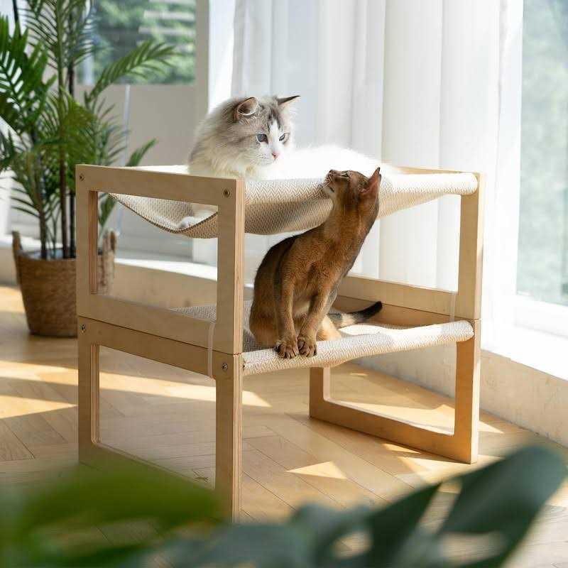 Dog Bed Cat Bed Wooden Cat Hammock H3421