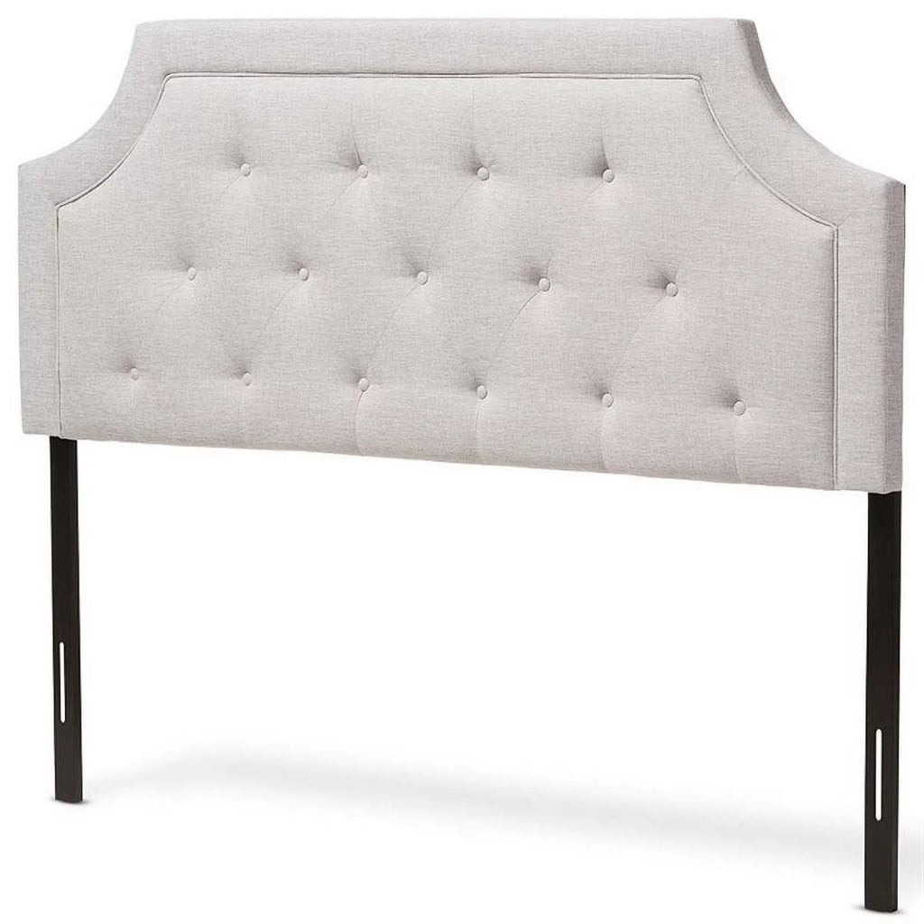Tufted King Headboard in Grayish Beige B668333