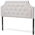 Tufted King Headboard in Grayish Beige B668333