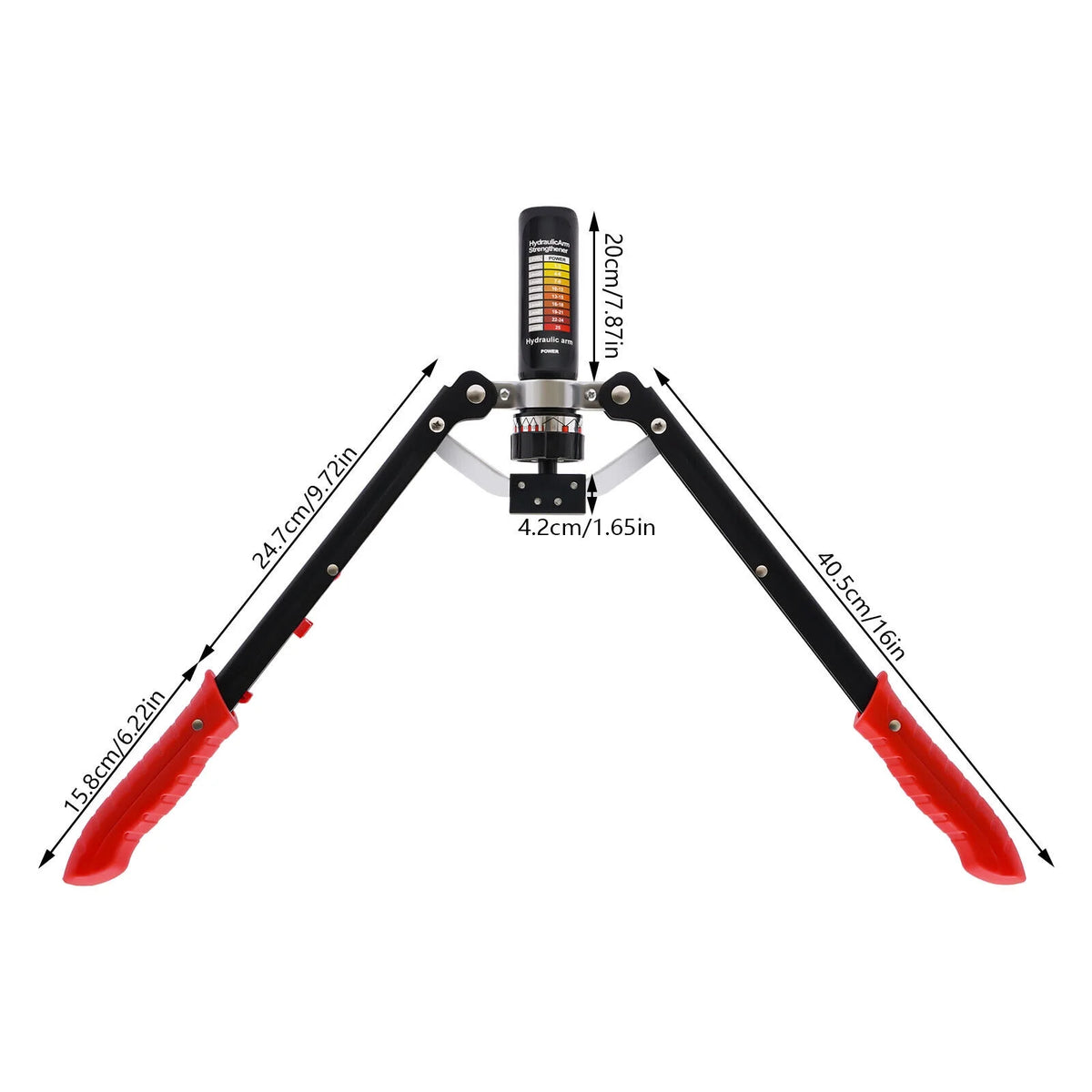 22-440lbs Hydraulic Power Twister Arm Exerciser Chest Expander F3762