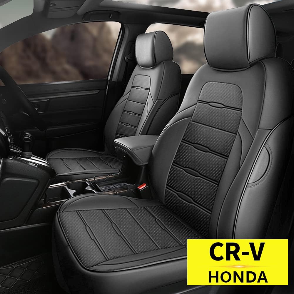 Faux Leather Car Seat Covers Full Set for 2017 2022 CRV R56511