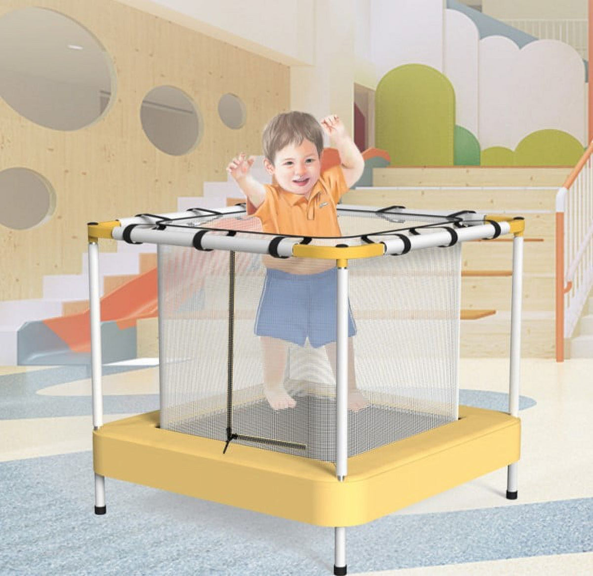 Kids Trampoline with Safety Net N82136