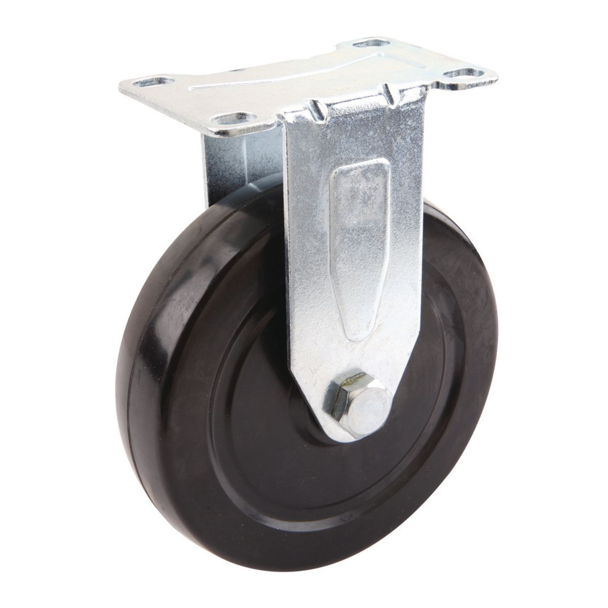 5 in. 330 lb. Capacity Rubber Rigid Caster B46504