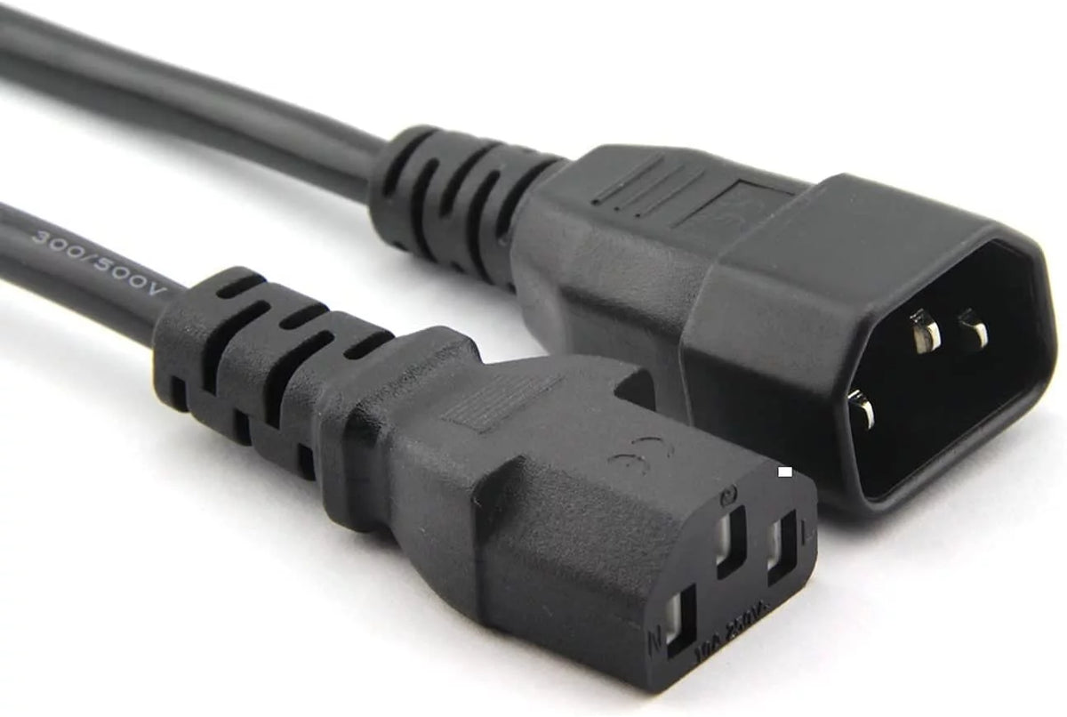 2-Pack 18Awg 250V 10A IEC 320 C13 to C14 Power Cable 6 Feet V654